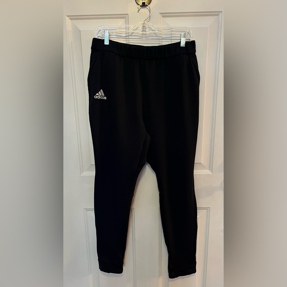 Adidas Mens Tapered Black Jogger Pants